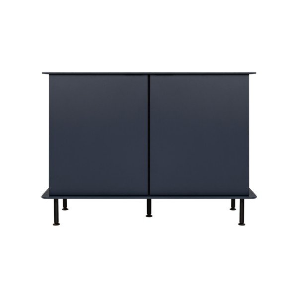 Тъмносин скрин с отвор за кабели 120x88x50 cm Suumo – noo.ma-image-2