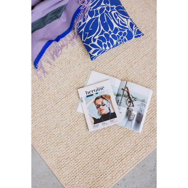 Кремав килим 140x200 cm Wolly – BT Carpet-image-4