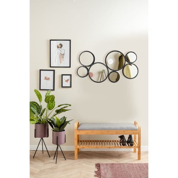 Стенно огледало масивно дърво 90x48 cm Wall Art – PT LIVING-image-1