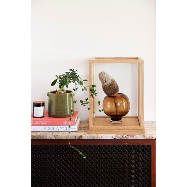 Комплект от 2 зелени керамични саксии Herb - Hübsch-image-1