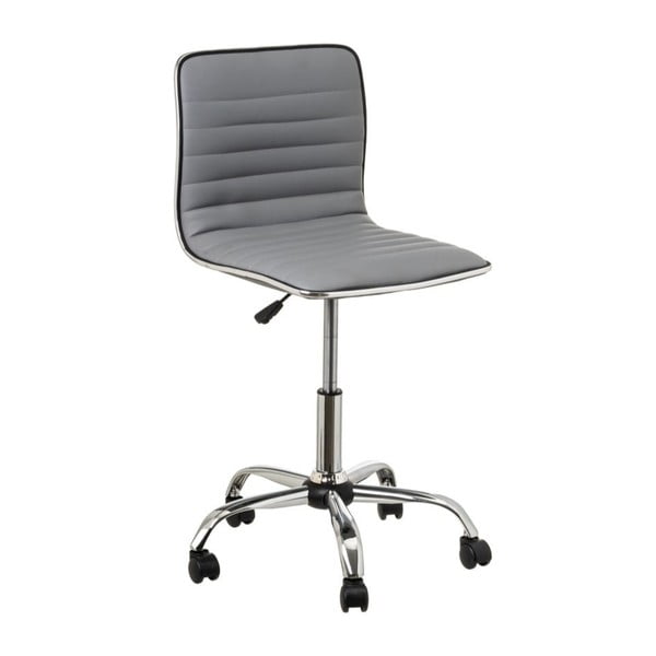 Сив офис стол от имитация на кожа – Casa Selección