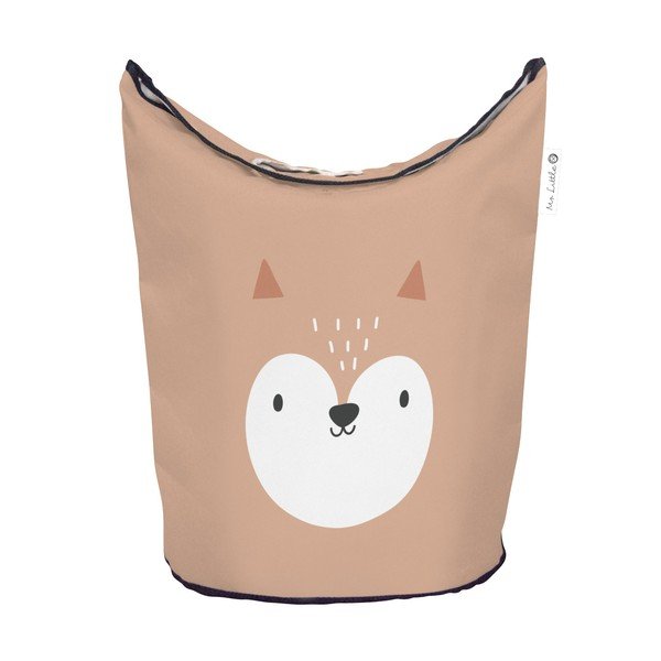 Детска кошница за съхранение от оранжев плат Dots from the Forest - Butter Kings-image-2