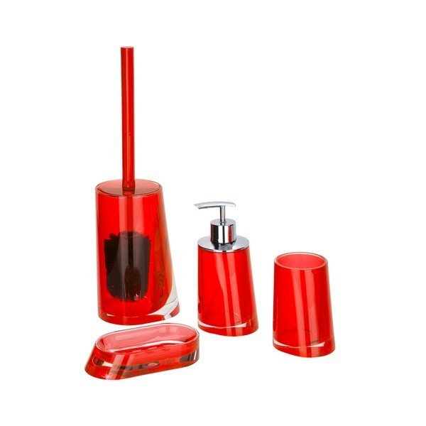 Červený kelímek na zubní kartáčky Wenko Paradise Red-image-2