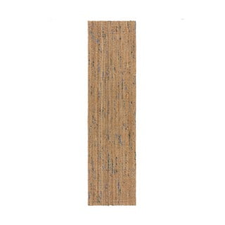 Синьо-естествена ръчно изработена ютена пътека 60x300 cm Jute Boucle Blue – Flair Rugs