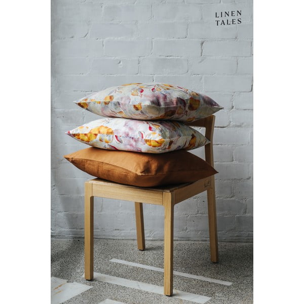 Ленена калъфка за възглавница 40x40 cm Hazelnut – Linen Tales-image-3