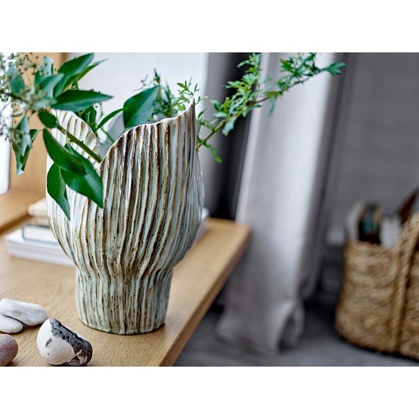 Светлозелена глинена ваза (височина 30 cm) Mahira – Bloomingville-image-2