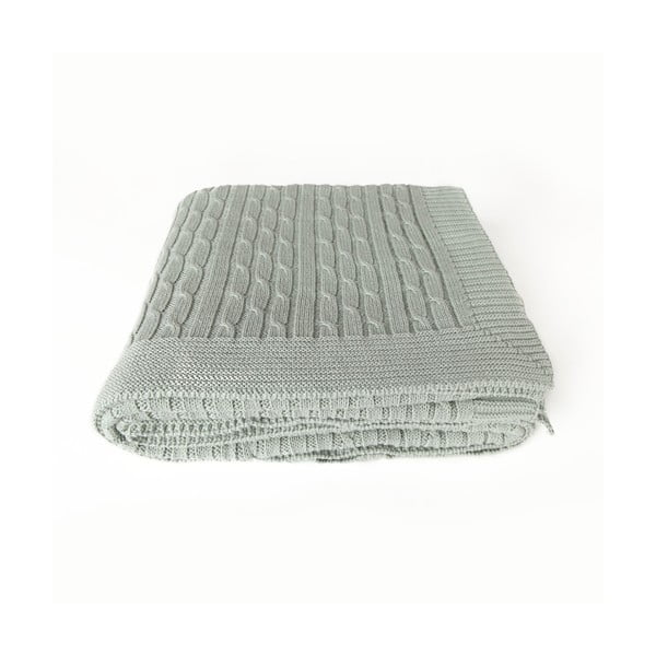 Светлозелено памучно одеяло Softy, 130 x 170 cm - Homemania Decor