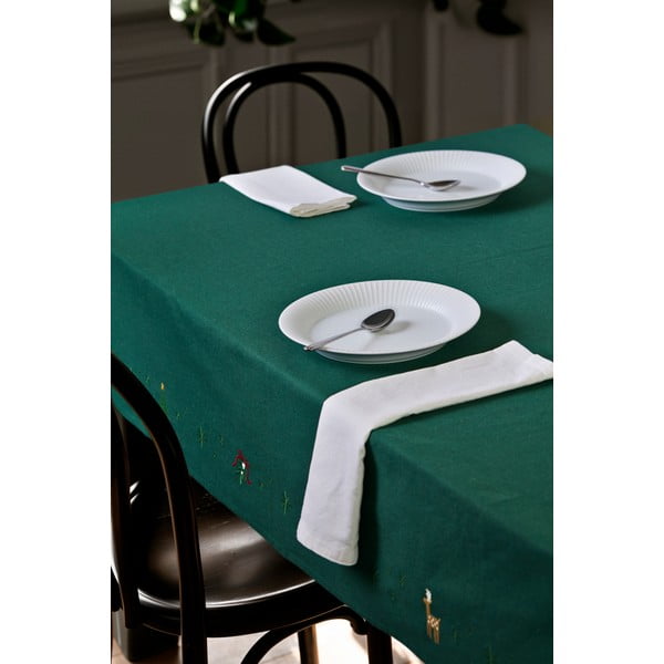 Покривка за маса с коледен мотив със смес от памук 150x270 cm Christmas Fable – JUNA-image-1