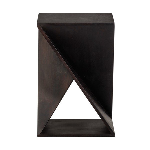 Странична масичка от масивна акация 41x41 cm Ikem – WOOOD-image-2