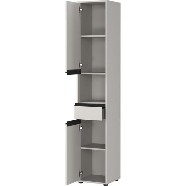 Сив висок шкаф за баня 33x181 cm Lemont – Germania-image-3