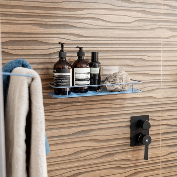 Светлосин самоносещ се метален рафт за баня Grena - Compactor-image-1