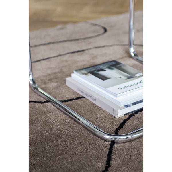 Кафяв памучен килим подходящ за пране 140x200 cm Shadow – Mette Ditmer Denmark-image-3