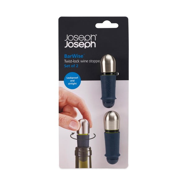Тапа за вино  от неръждаема стомана BarWise – Joseph Joseph-image-4