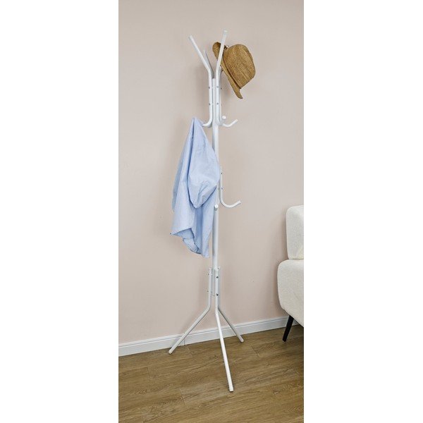 Бяла метална стойка за връхни дрехи 42x172 cm Jorid – Yes Everyday-image-1