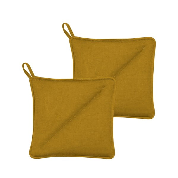 Комплект от 2 жълти памучни тенджери Soft - Södahl-image-1