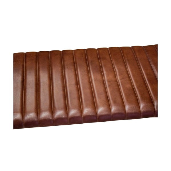 Кафява кожена пейка – Antic Line-image-2
