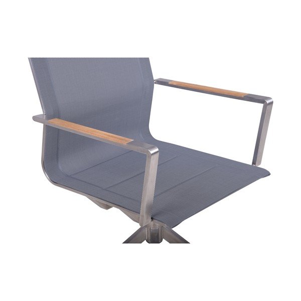 Сив градински стол метален Salida – Garden Pleasure-image-3