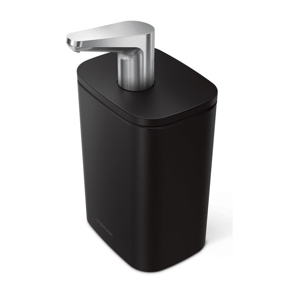 Дозатор за сапун от матова черна стомана 473 ml Pulse - simplehuman