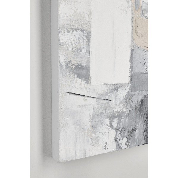 Печатна/с ръчно рисувани елементи върху платно картина 80x80 cm Crown – Bizzotto-image-1