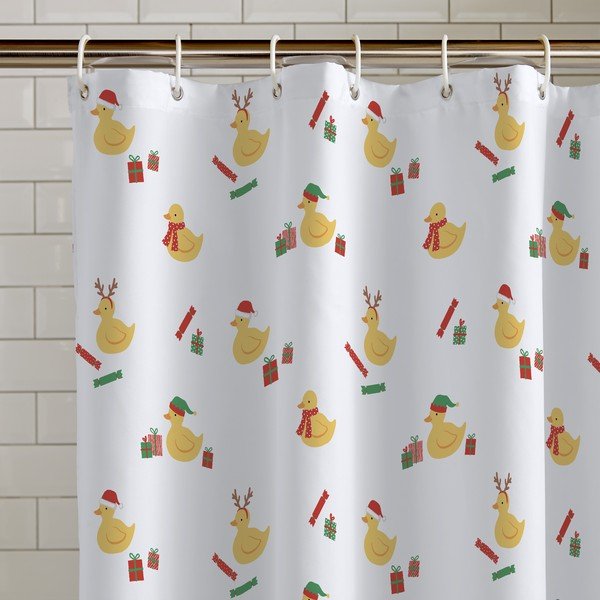 Завеса за душ 180x180 cm Christmas Quacker – Catherine Lansfield