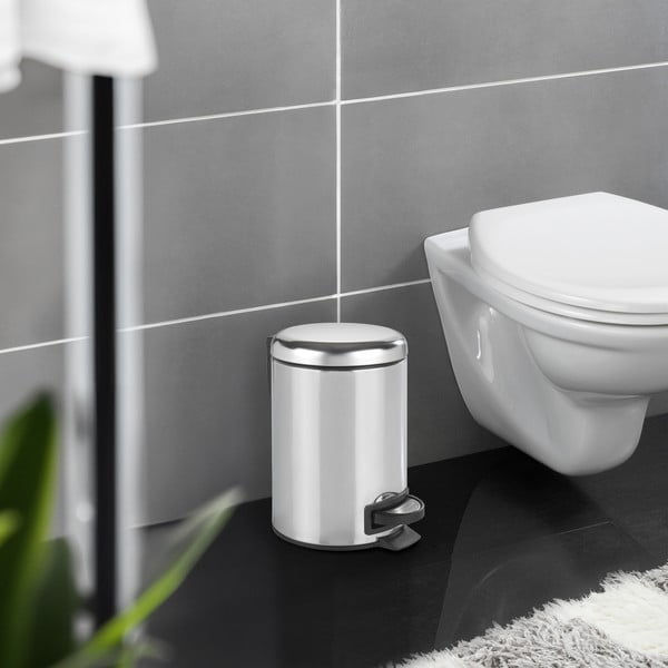 Кошче за педали в сребристо лъскаво, 3 л Leman - Wenko-image-1