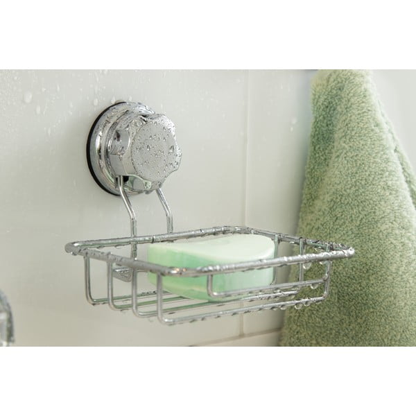 Самозадържащ се стоманен дозатор за сапун в сребристо Bestlock Bath - Compactor-image-1