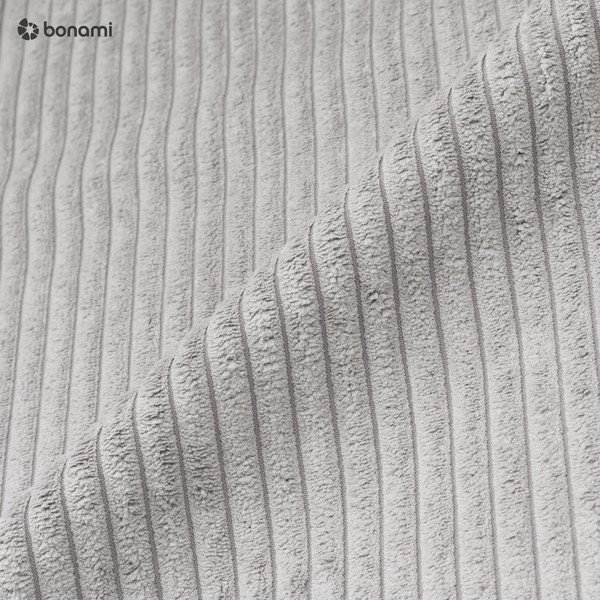 Светлосив модул за диван от велур, централна част Nihad modular - Bobochic Paris-image-3