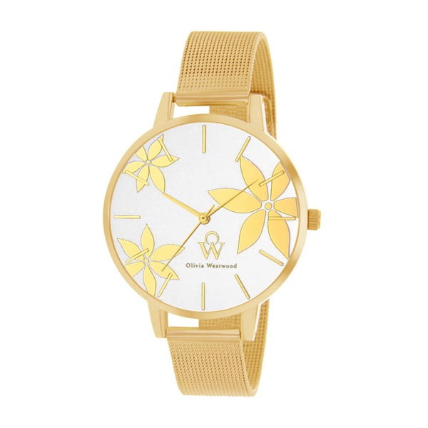 Dámské hodinky s řemínkem ve zlaté barvě Olivia Westwood Huna