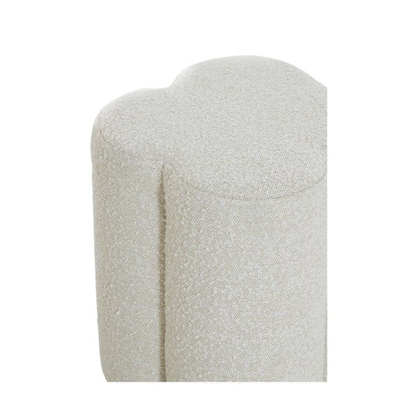 Кремава табуретка от плат букле Nalani – Light & Living-image-3