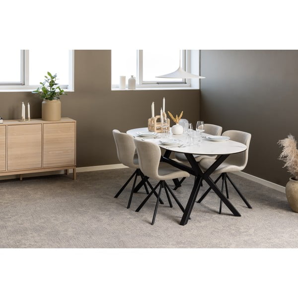 Кремави трапезни столове в комплект от 2 броя Batilda - Actona-image-1