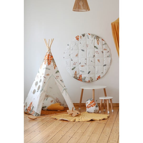 Бяла детска постелка за игра Forest Friends - Moi Mili-image-3