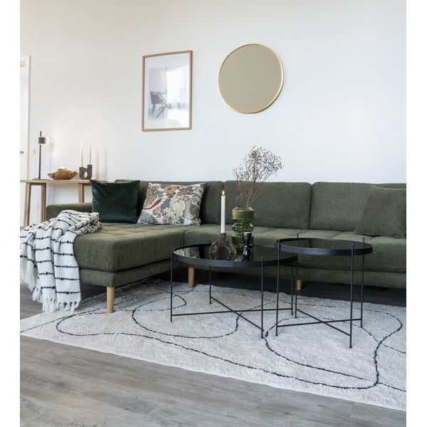 Черна кръгла маса за кафе ø 70 cm Venezia - House Nordic-image-1