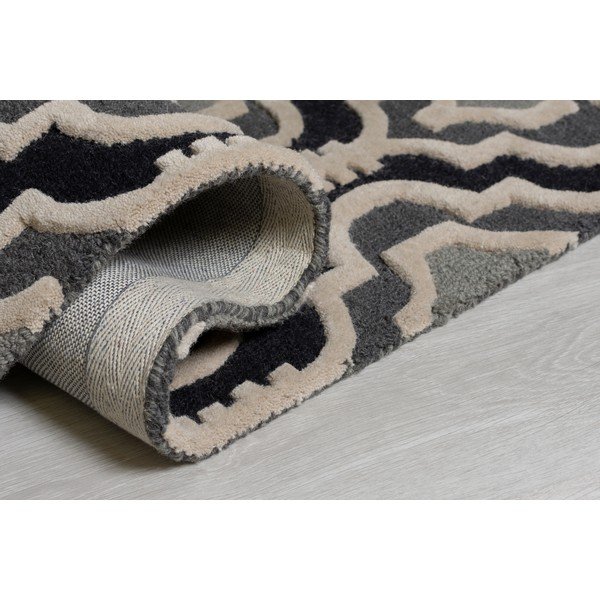 Сив вълнен килим 290x200 cm Moorish Amira - Flair Rugs-image-2