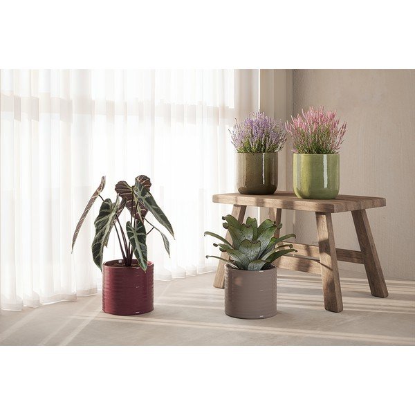 Керамично ръчно изработено покритие за кашпа ø 18 cm Fortuna – Artevasi-image-1