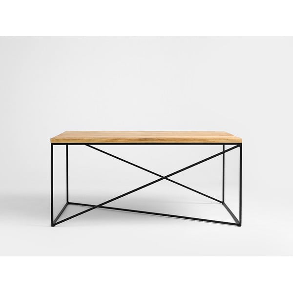 Масичка за кафе с декор от дъбова дървесина , 100 x 60 cm Memo - CustomForm-image-1