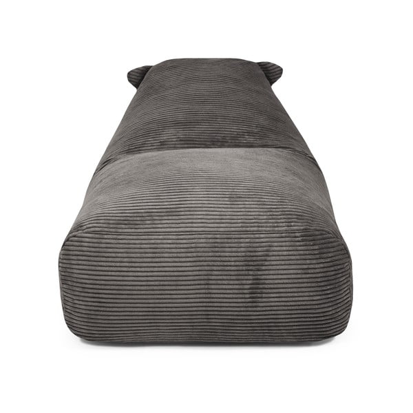 Черен детски пуф от рипсено кадифе Snug 130 Dragon – SLOWDOWN-image-1