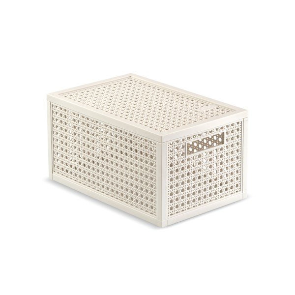 Кремава кутия за съхранение с капак от рециклирана пластмаса 19x30x15 cm Kaya – Curver