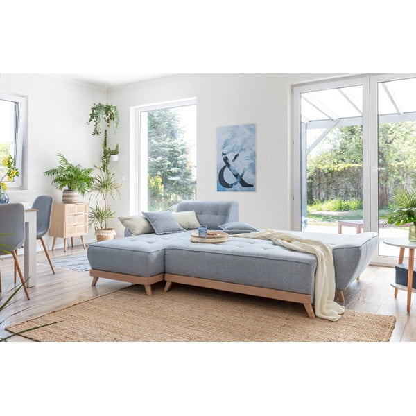 Светлосин разтегателен диван променлив ъглов диван Dazzling Daisy - Miuform-image-4