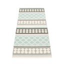 Сива и тюркоазена пътека за открито и закрито 70x180 cm Asta Pale Turquoise – Pappelina