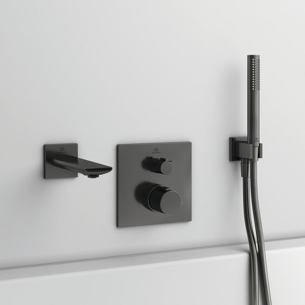Антрацитна метална душ глава IdealRain – Ideal Standard-image-1