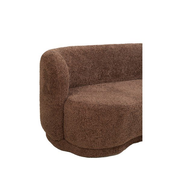 Тъмнокафяв диван от плат букле 175 cm Amelie – Light & Living-image-3