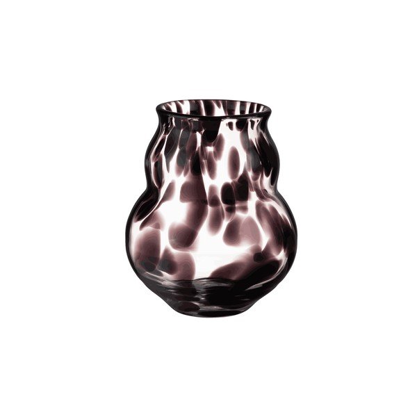 Тъмнокафява стъклена ръчна изработка ваза (височина 22 cm) Dam – noo.ma