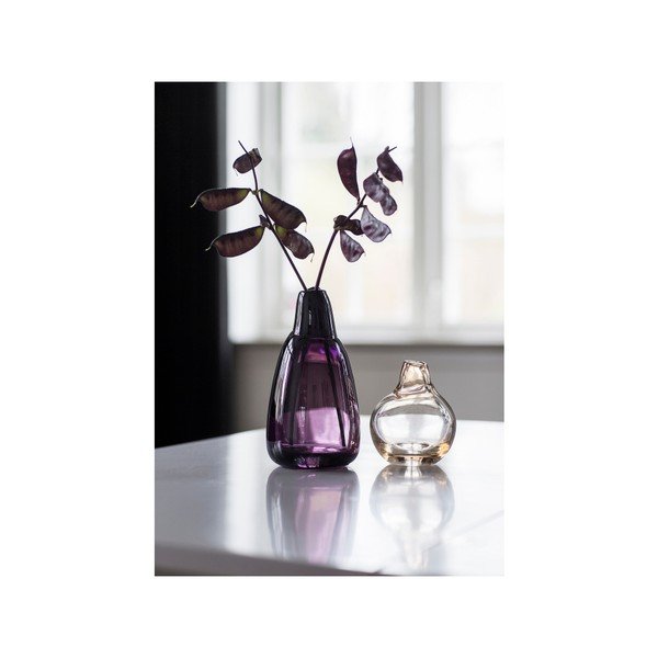 Стъклена ваза Bloed, височина 12 cm - A Simple Mess-image-3