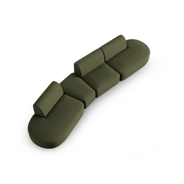 Зелен диван 412 cm Shane - Micadoni Home-image-2