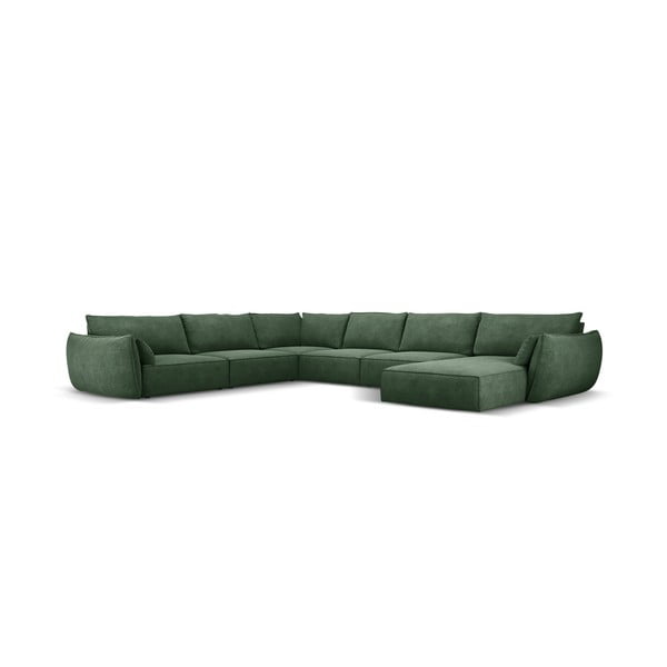 Тъмнозелен ъглов диван (ляв ъгъл) Vanda - Mazzini Sofas-image-2