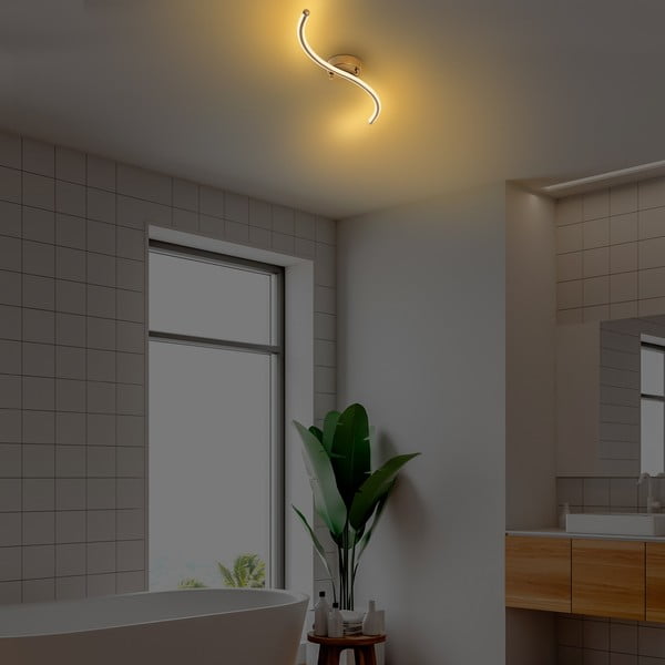 LED осветително тяло за таван  в златист цвят 10x67 cm Yilan – Opviq lights-image-2