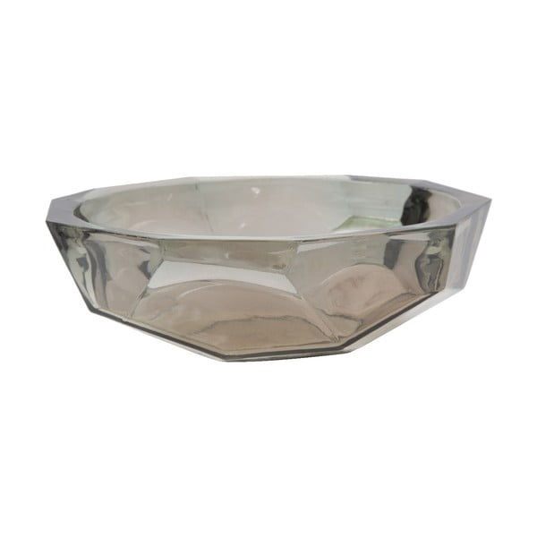 Кремава декоративна купа от рециклирано стъкло Ambra - Mauro Ferretti