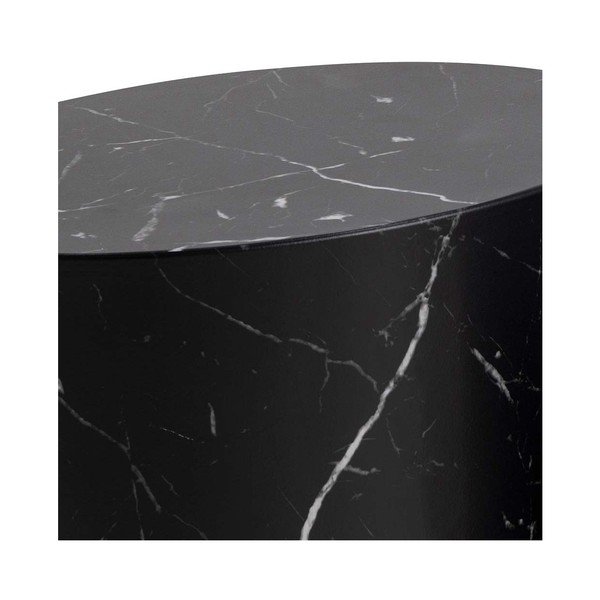 Черни масички за кафе в комплект от 2 в мраморен декор 48x33 cm Mice - Actona-image-3