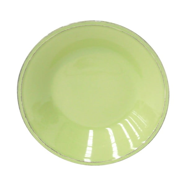 Zelený kameninový polévkový talíř Costa Nova Friso, ⌀ 26 cm