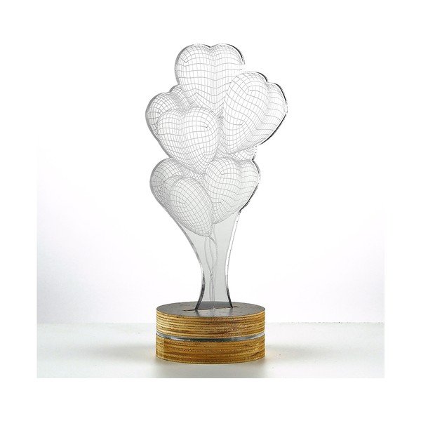 3D stolní lampa Heart Ballons-image-1